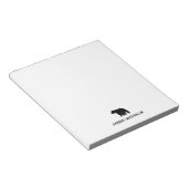 Bloc-note Silhouette de Black Bear (Incliné)