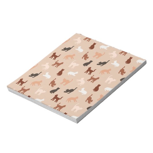 Bloc-note Silhouette de chat (Tourné)