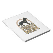 Bloc-note Silhouette de chien de mère fière Design vectoriel (Incliné)