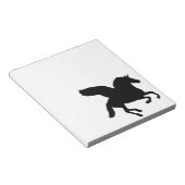 Bloc-note Silhouette de la licorne ailée (Incliné)