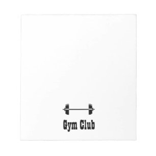 Bloc-note Silhouette de la salle de gym Barbell
