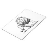 Bloc-note Silhouette de Lion majestueuse dans l'art vectorie (Incliné)