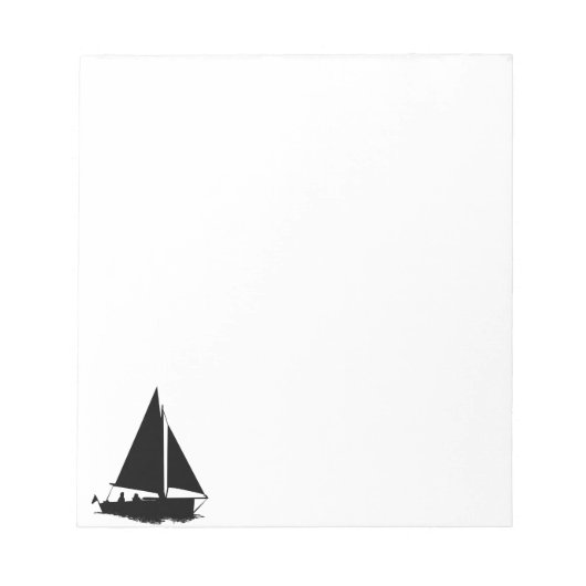 Bloc-note Silhouette de voilier (Devant)