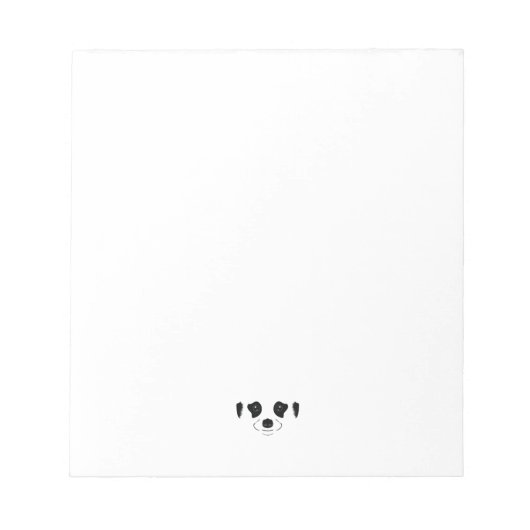 Bloc-note Silhouette du visage de Meerkat (Devant)