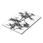 Bloc-note Silhouette en bambou noir (Tourné)