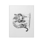 Bloc-note Silhouette majestueuse en Tigre dans l'art vectori (Tourné)