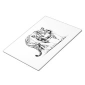 Bloc-note Silhouette majestueuse en Tigre dans l'art vectori (Incliné)