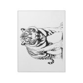 Bloc-note Silhouette majestueuse en Tigre dans l'art vectori (Tourné)