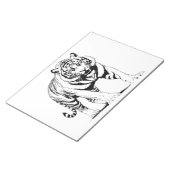 Bloc-note Silhouette majestueuse en Tigre dans l'art vectori (Incliné)