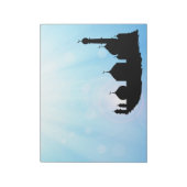 Bloc-note Silhouette mosquée avec rayons du soleil - Bloc-no (Tourné)