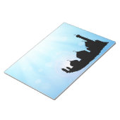 Bloc-note Silhouette mosquée avec rayons du soleil - Bloc-no (Incliné)