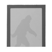 Bloc-note Silhouette Noire Bigfoot Style Fibre de Carbone (Devant)