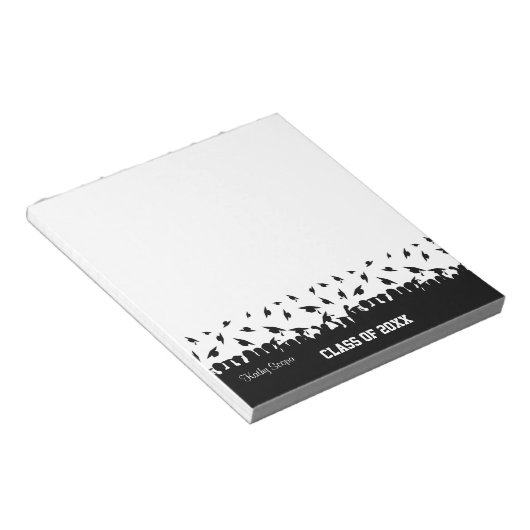 Bloc-note Silhouette noire et blanche (Incliné)