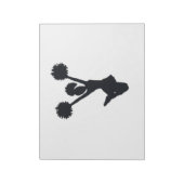 Bloc-note Silhouette pom-pom girl (Tourné)