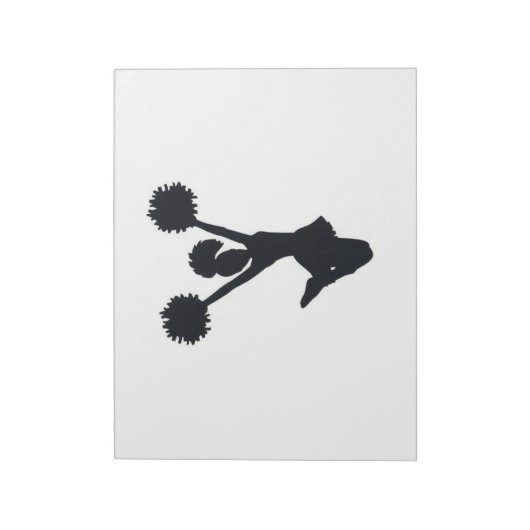 Bloc-note Silhouette pom-pom girl (Tourné)