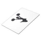 Bloc-note Silhouette pom-pom girl (Incliné)
