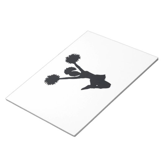 Bloc-note Silhouette pom-pom girl (Incliné)
