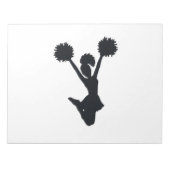 Bloc-note Silhouette pom-pom girl (Devant)