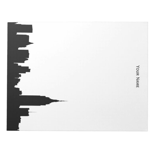 Bloc-note Silhouette Skyline NYC (Devant)