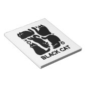 Bloc-note Silhouettes de chat noir - Design Feline mignon (Incliné)
