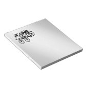 Bloc-note Silver de course à vélo (Incliné)