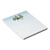 Bloc-note Silver Sable Allemand Berger Snowy Winter Forest (Incliné)