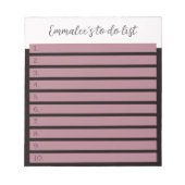 Bloc-note Simple À Faire Lié Personnalisé Mélange Rouge Blan (Devant)