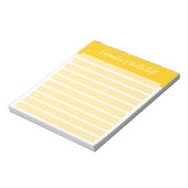 Bloc-note Simple À Faire Personnalisable Linne Numéroté Jaun (Tourné)