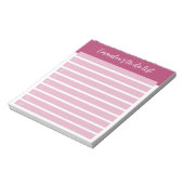 Bloc-note Simple À Faire Personnalisable Linne Numéroté Rose (Tourné)