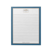 Bloc-note Simple Blue Monogram Linked Business (Tourné)