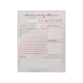 Bloc-note Simple Brown and Beige Minimalist Daily Planner (Tourné)