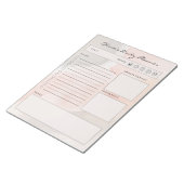 Bloc-note Simple Brown and Beige Minimalist Daily Planner (Incliné)