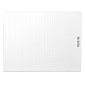 Bloc-note Simple Clean Minimalist Dotted Lines personnalise (Devant)