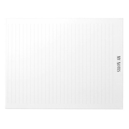 Bloc-note Simple Clean Minimalist Dotted Lines personnalise (Devant)