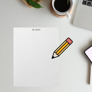 Bloc-note Simple Clean Minimalist Dotted Lines personnalise