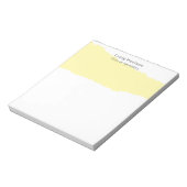 Bloc-note Simple Crème Noire Blanc Minimaliste Moderne (Tourné)