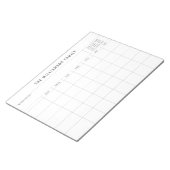 Bloc-note Simple Custom Family Planner Monthly Calendar (Incliné)