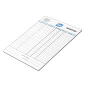 Bloc-note Simple Custom Logo Business Inventory Notepad (Incliné)