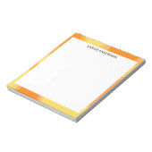 BLOC-NOTE SIMPLE ÉLÉGANT MODERNE NOM PERSONNALISÉ ABSTRAIT O (Tourné)