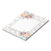 Bloc-note simple, élégant, moderne, tendance, floral (Tourné)