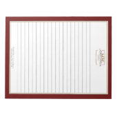 Bloc-note Simple entreprise à revêtement monographique rouge (Devant)