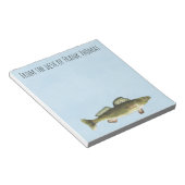 Bloc-note Simple et élégant pêcheur de doré de nature (Incliné)
