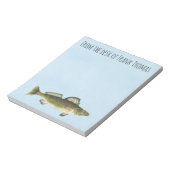 Bloc-note Simple et élégant pêcheur de doré de nature (Tourné)