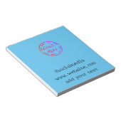 Bloc-note simple et personnalisé aquarelle ajouter le logo s (Incliné)