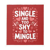 Bloc-note Simple et trop timide pour mélanger drôle Saint-Va (Devant)