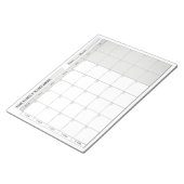 Bloc-note Simple Family Planner Calendar Notepad 2026 (Incliné)