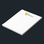 Bloc-note Simple Faux Gold Heart avec nom de script<br><div class="desc">Bloc-notes Simple Faux Gold Heart personnalisé avec nom dans le lettrage cursif amusant à la main.</div>