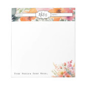 Bloc-note Simple Floral Minimal Quotidien (Devant)