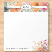 Bloc-note Simple Floral Minimal Quotidien