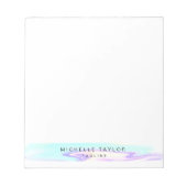 BLOC-NOTE SIMPLE HOLOGRAPHIQUE MODERNE IRIDESCENTE (Devant)